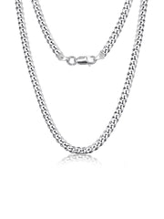 Diamond-Cut Curb Chain For Men