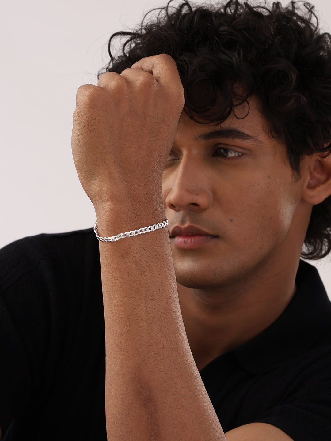Habana Diamond-Cut Cuban Men's Chain Bracelet