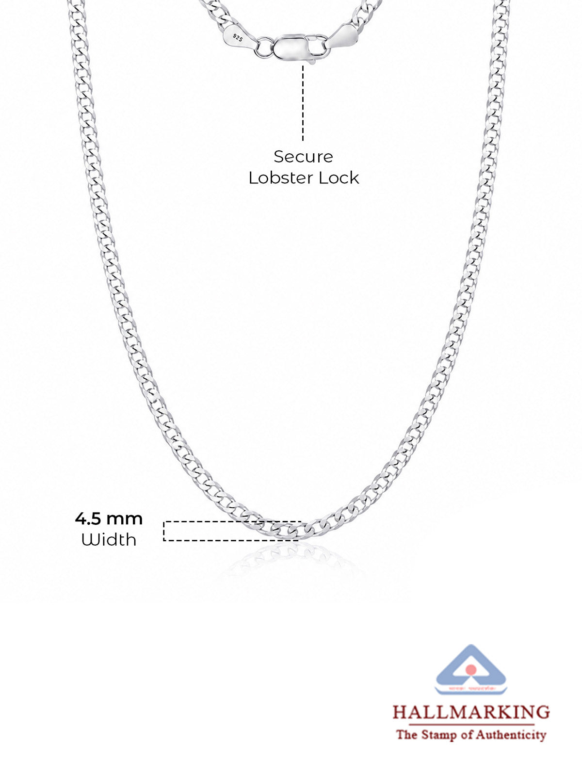 Delicate Silver Chain Necklace For Women
