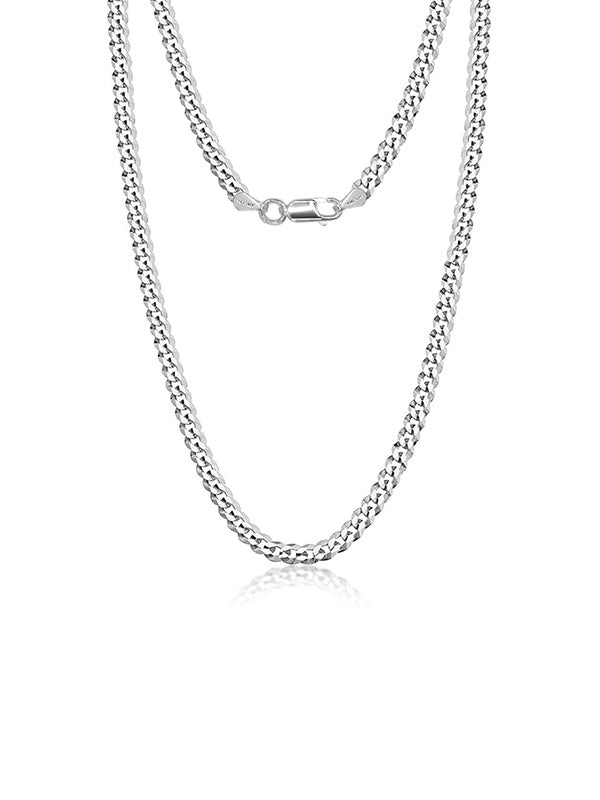 Diamond-Cut Cuban Curb Chain