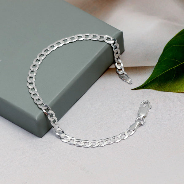 Buy 925 Sterling Silver Italian Diamond-Cut Cuban Link Curb Chain