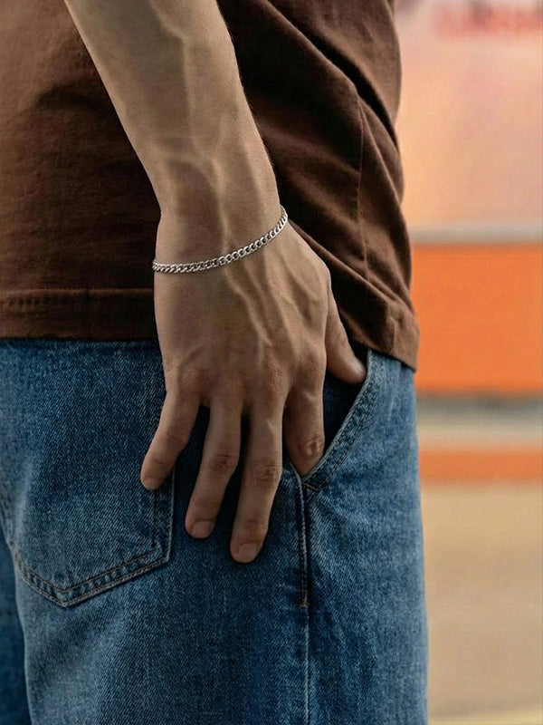 925 Sterling Silver Italian Diamond-Cut Curb Link Chain Necklace for Men and Women 0.6 CM