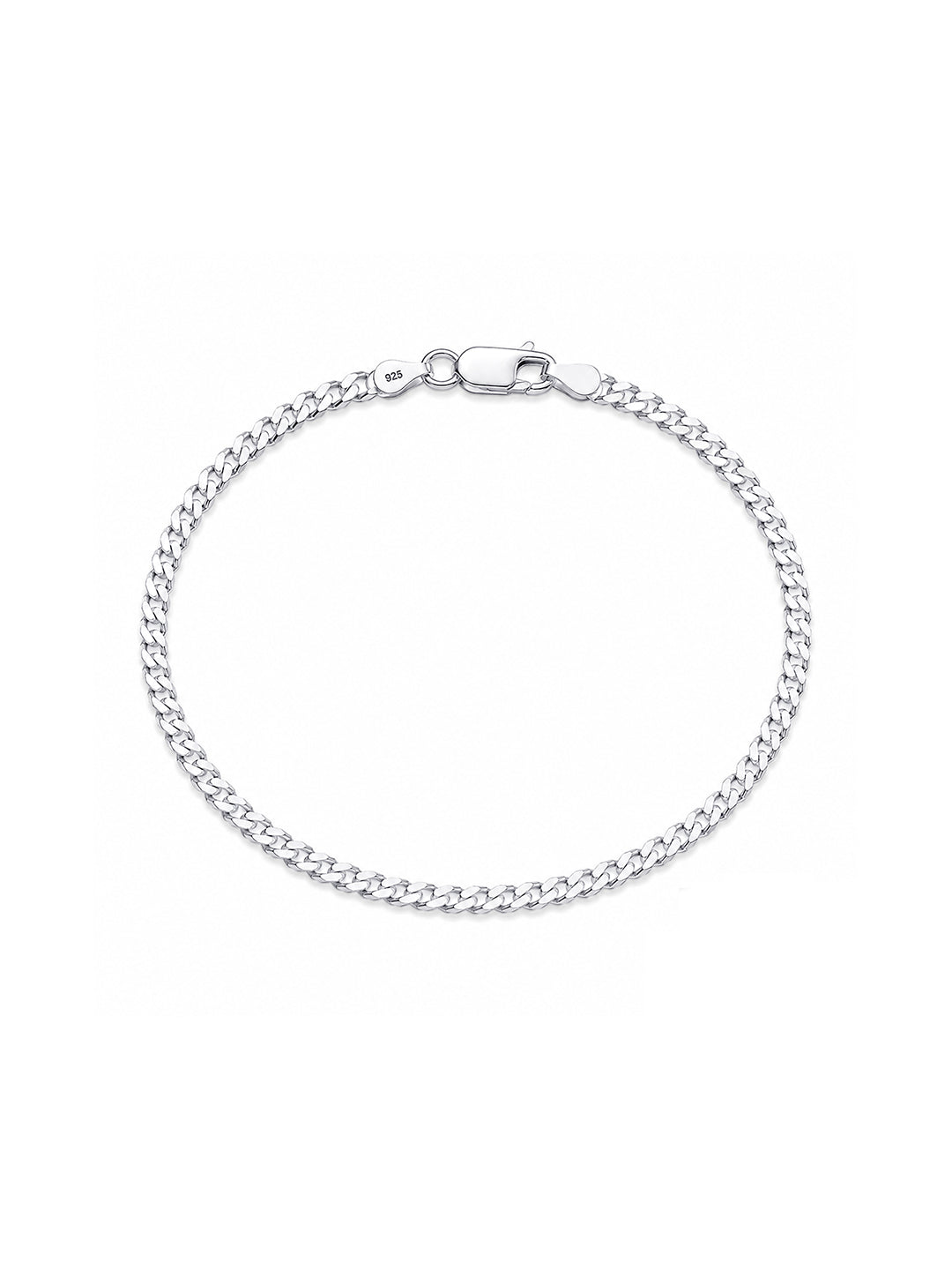 Ferro Diamond-Cut Curb Men's Chain Bracelet
