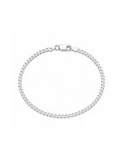 Ferro Diamond-Cut Curb Men's Chain Bracelet