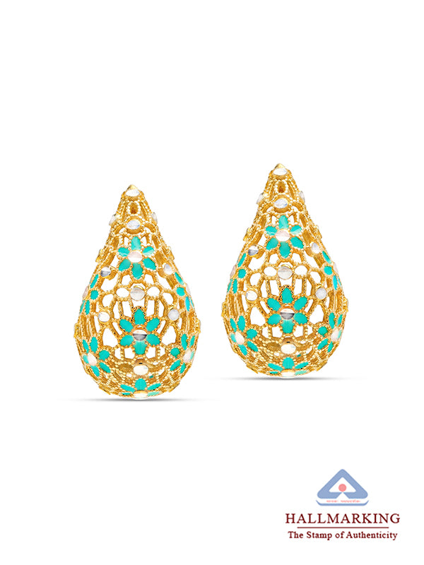 Aria Mesh Stud Earrings for Women