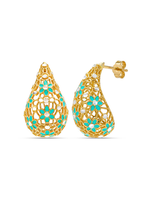 Meira Mesh Filigree Women's Stud Earrings