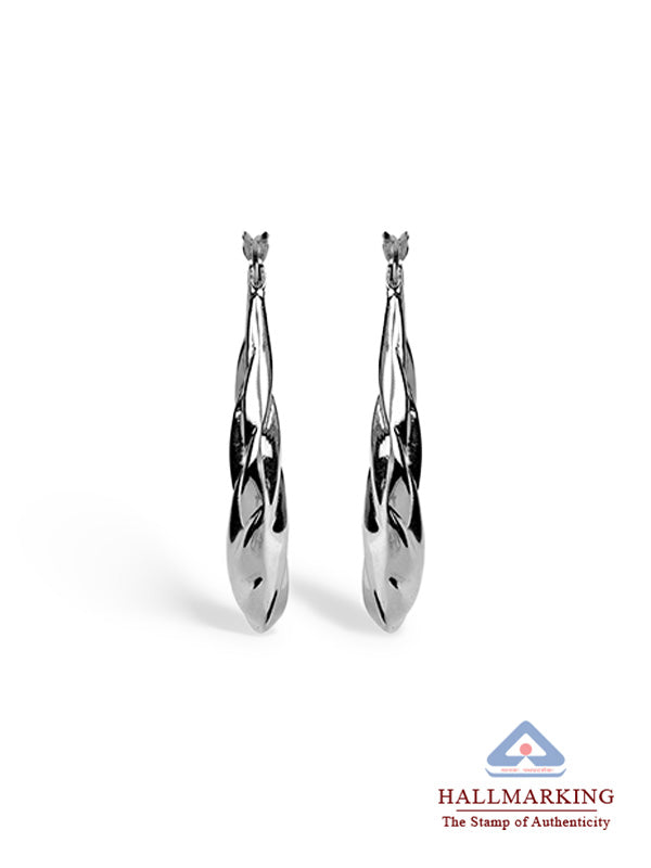 High-Polish Oval Hoop Earrings