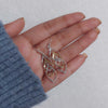 925 Sterling Silver Jewelry Two-Tone Infinity Knot Twist French-Wire Drop Dangle Earrings for Women