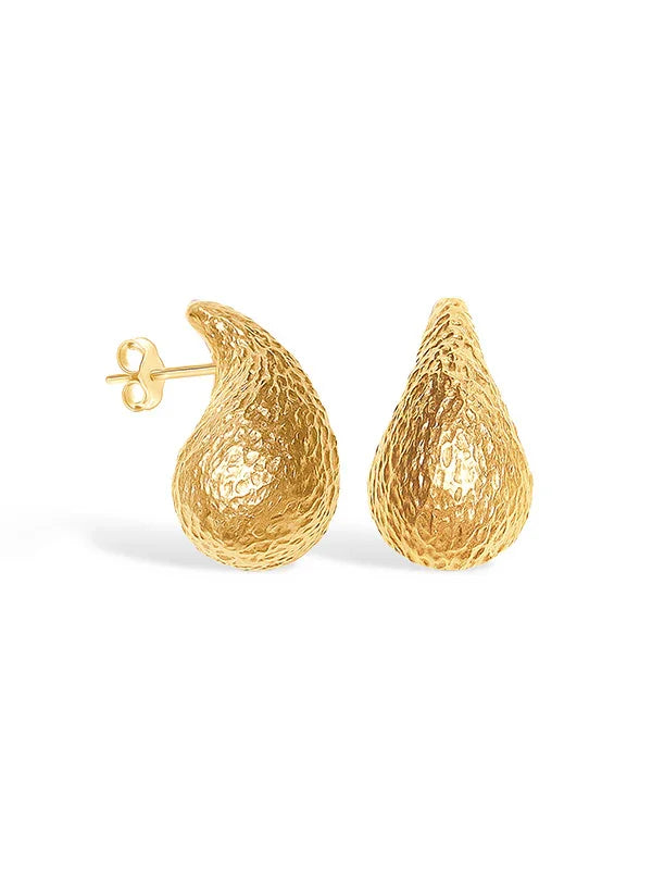 925 Sterling Silver Jewellery | 14K Gold-Plated Aqualume Stud Earrings | acpl-ecom.myshopify.com