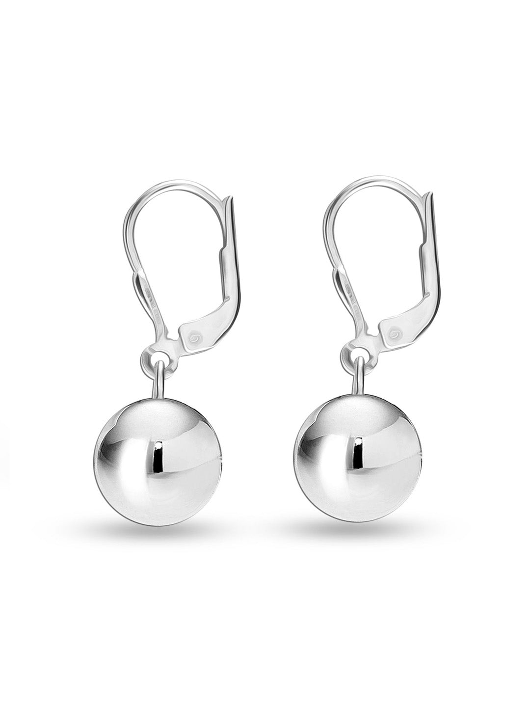 Lightweight Ball Drop Leverback Earrings