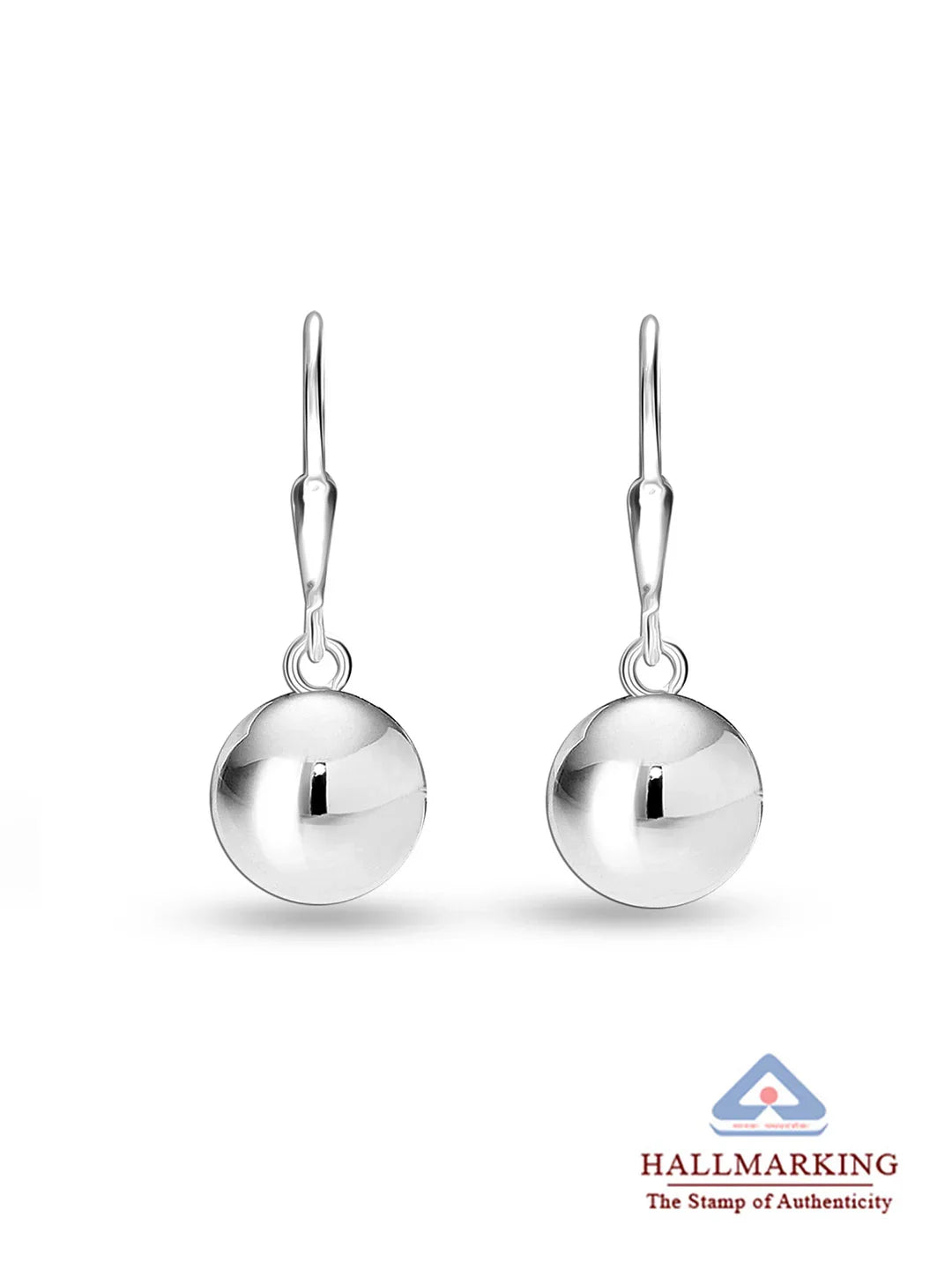 Lightweight Ball Drop Leverback Earrings