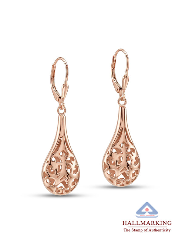 Aurelia Rose Raindrop Earrings