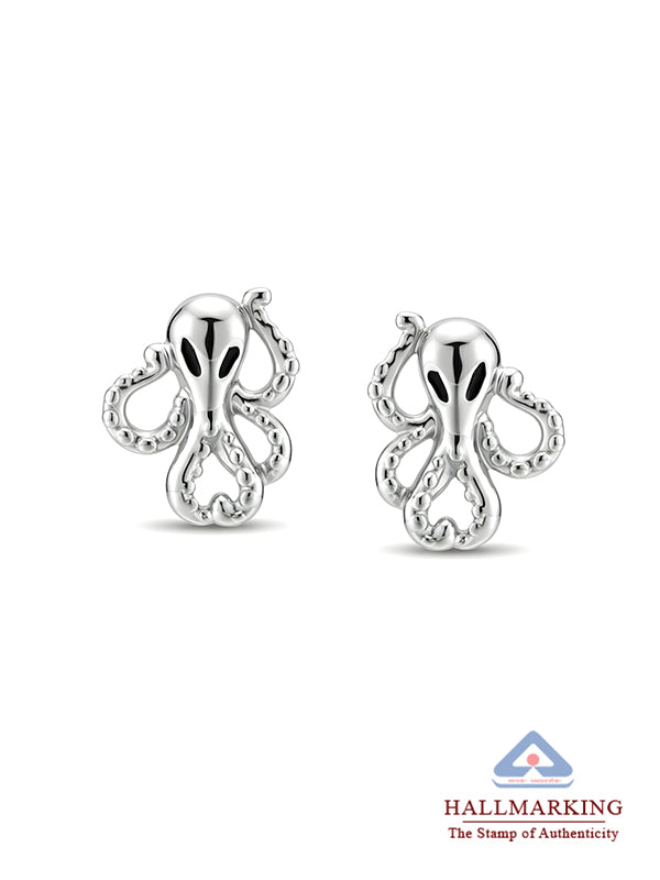 Silver Octavia Stud Earrings