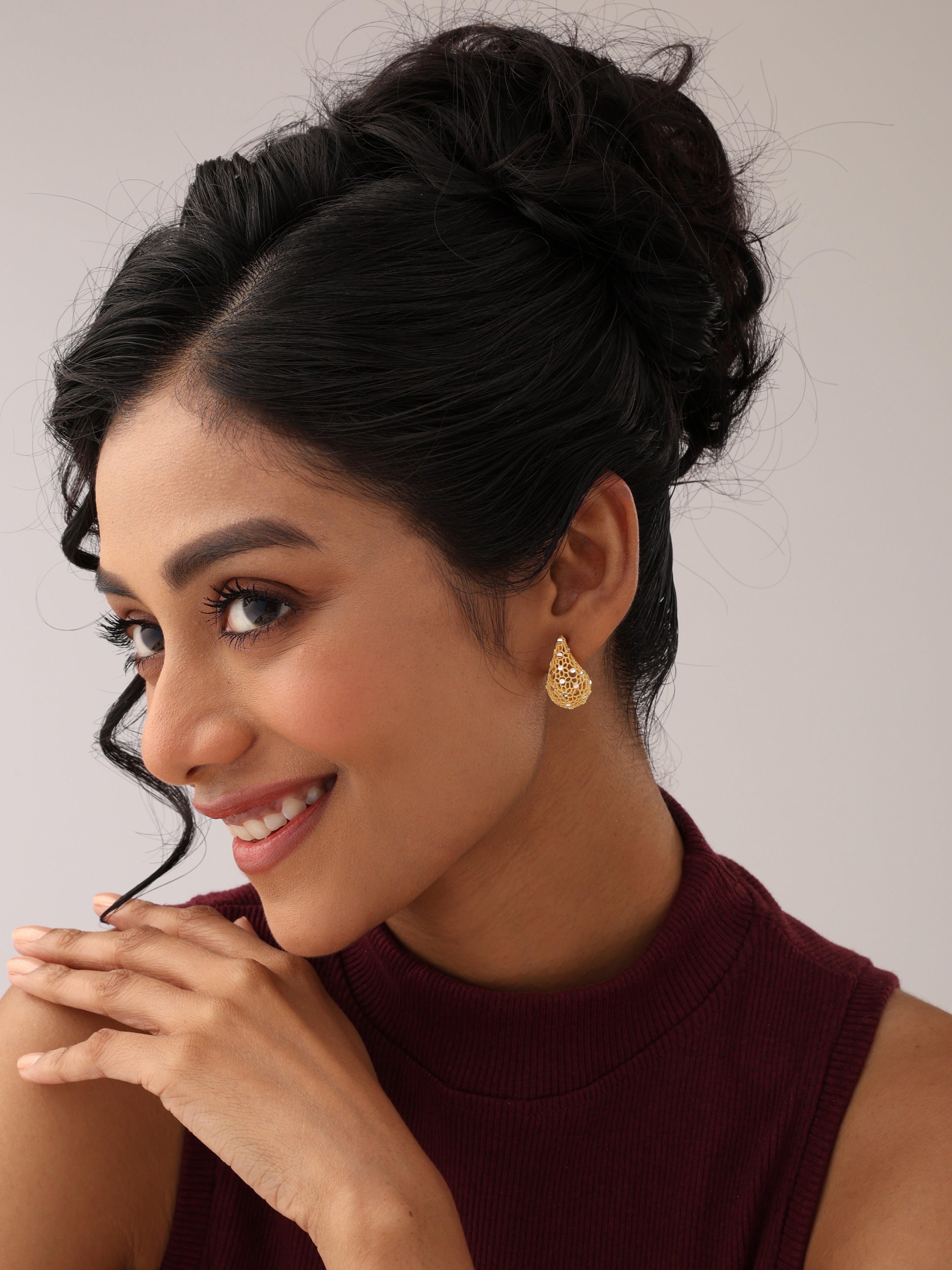Gold Stud Earrings