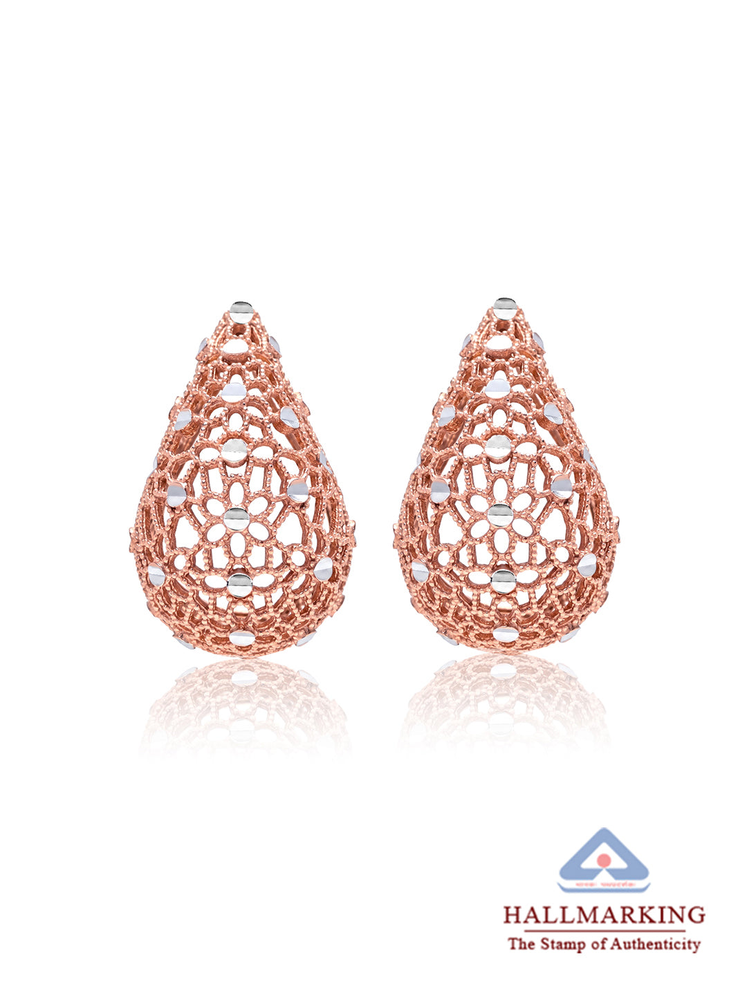 Rose Gold Stud Earrings