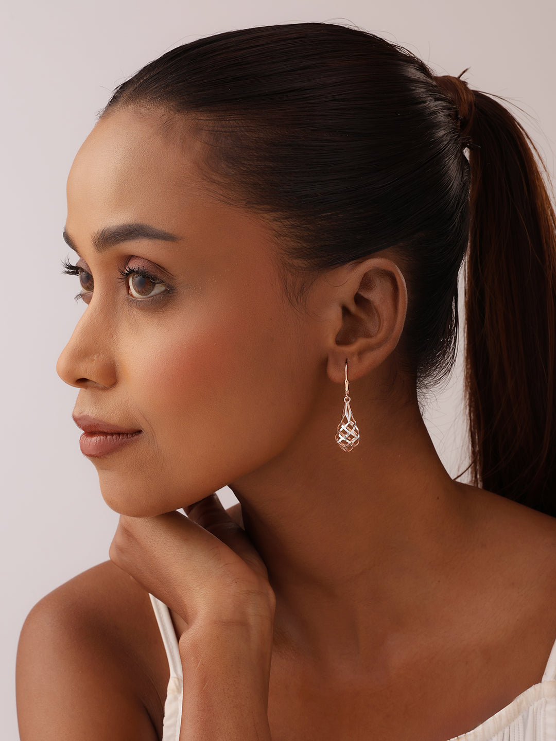 Rose Gold Drop Earrings