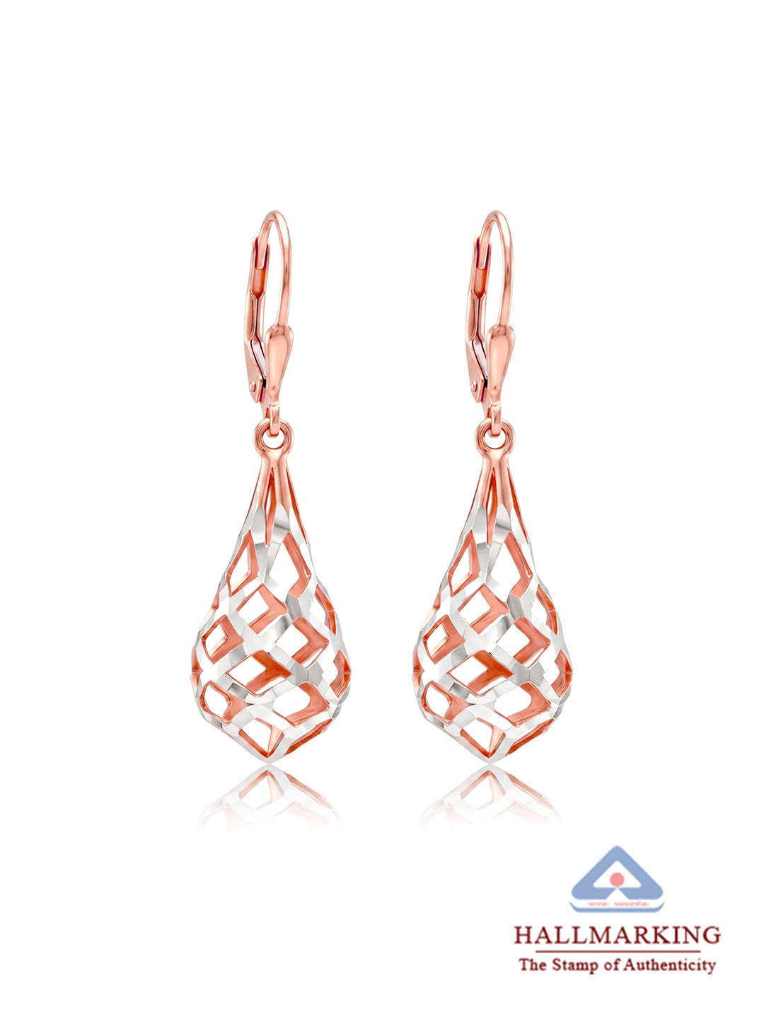 Rose Gold Drop Earrings