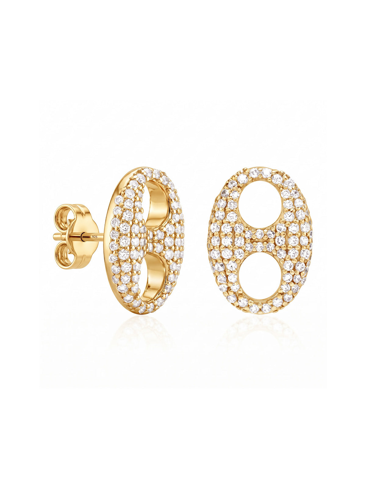 Flash Gold Stud Earring