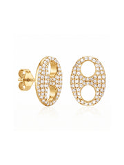 Flash Gold Stud Earring