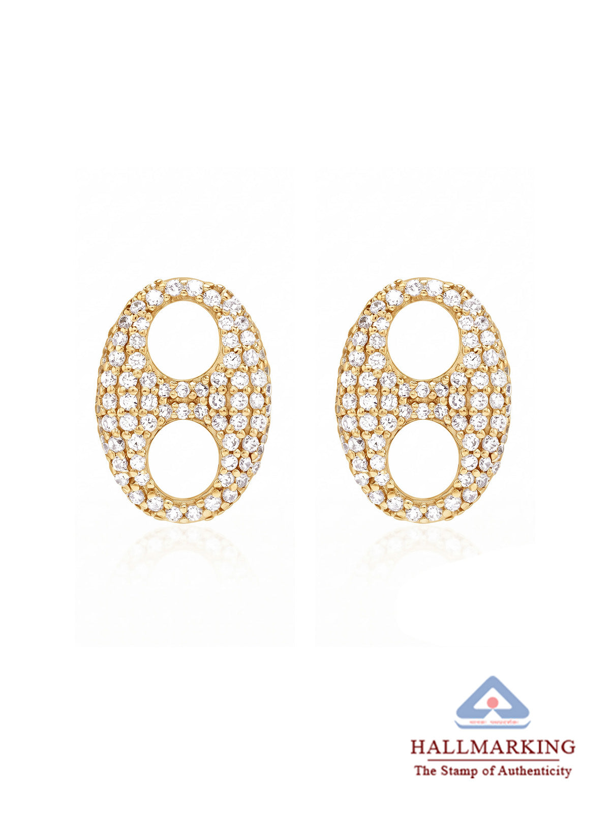 Flash Gold Stud Earring