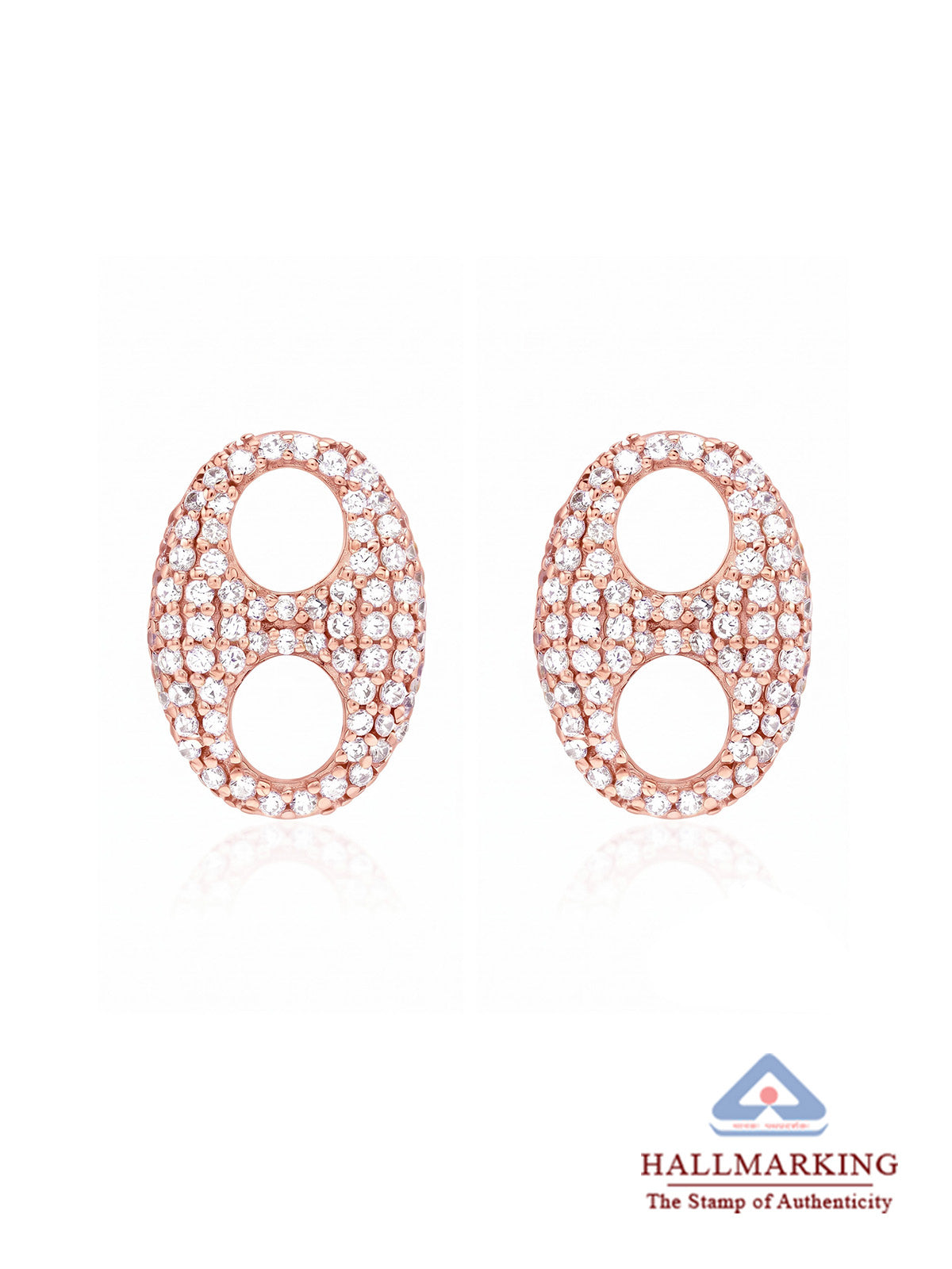 Rose Gold Stud Earrings