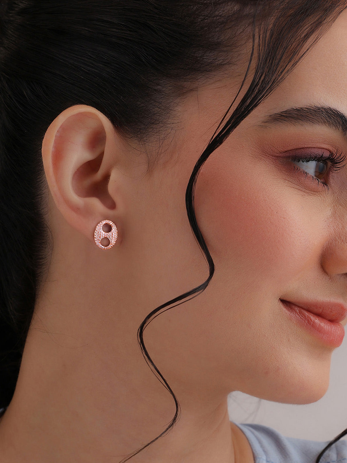 Rose Gold Stud Earrings