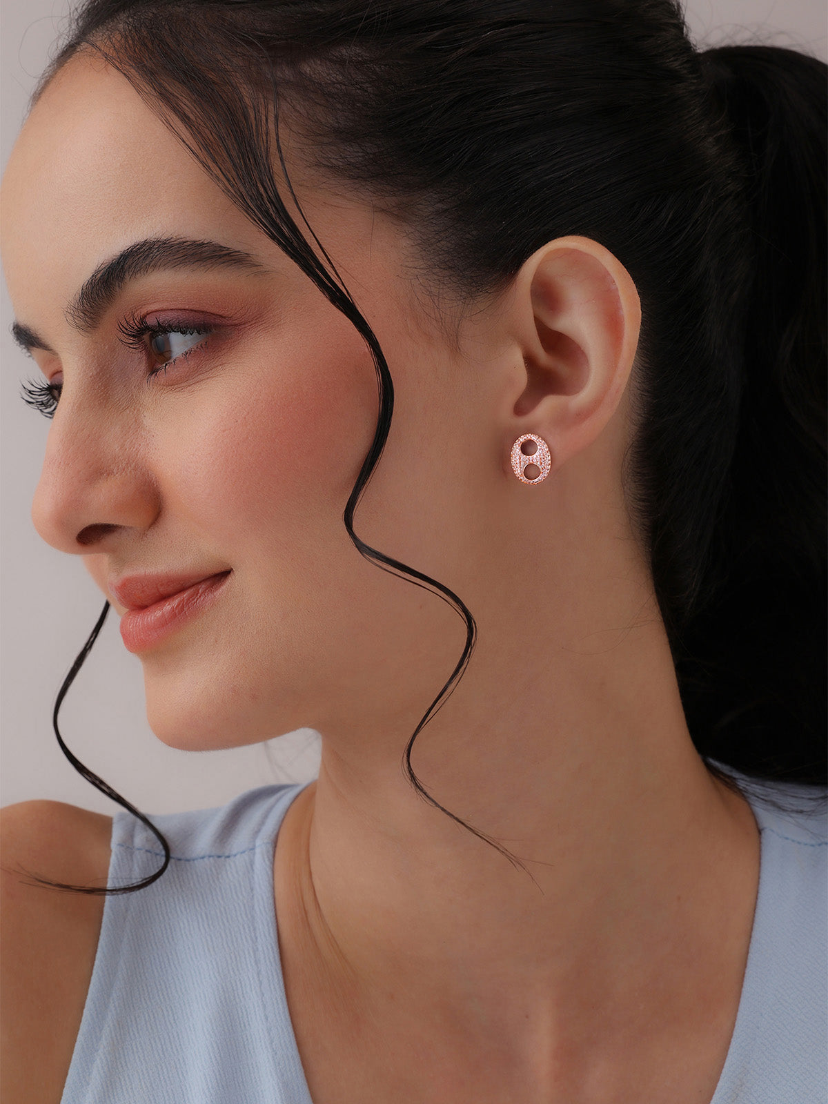 Rose Gold Stud Earrings