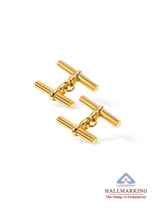 Gold T-Bar Cufflinks