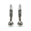 925 Sterling Silver Bali Hoop Click-Top Earrings for Women