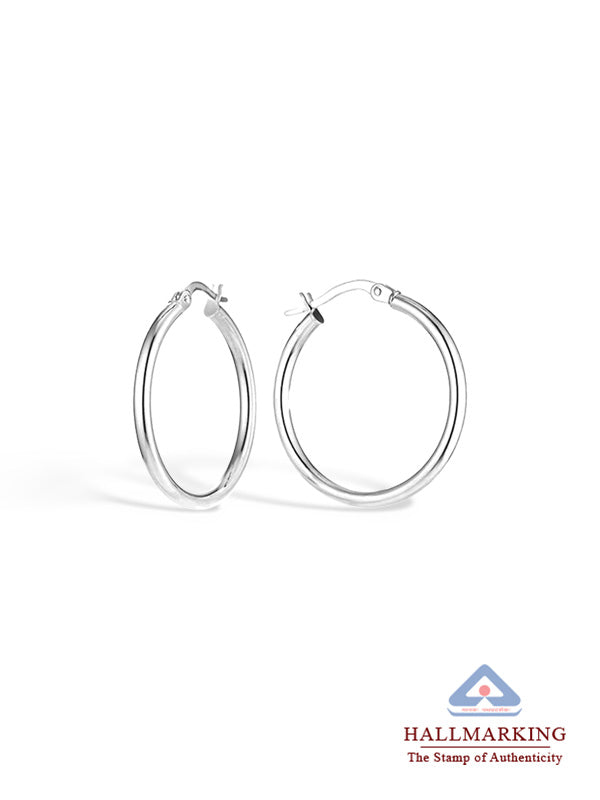 Italian Tube Click-Top Hoops 2.5mm