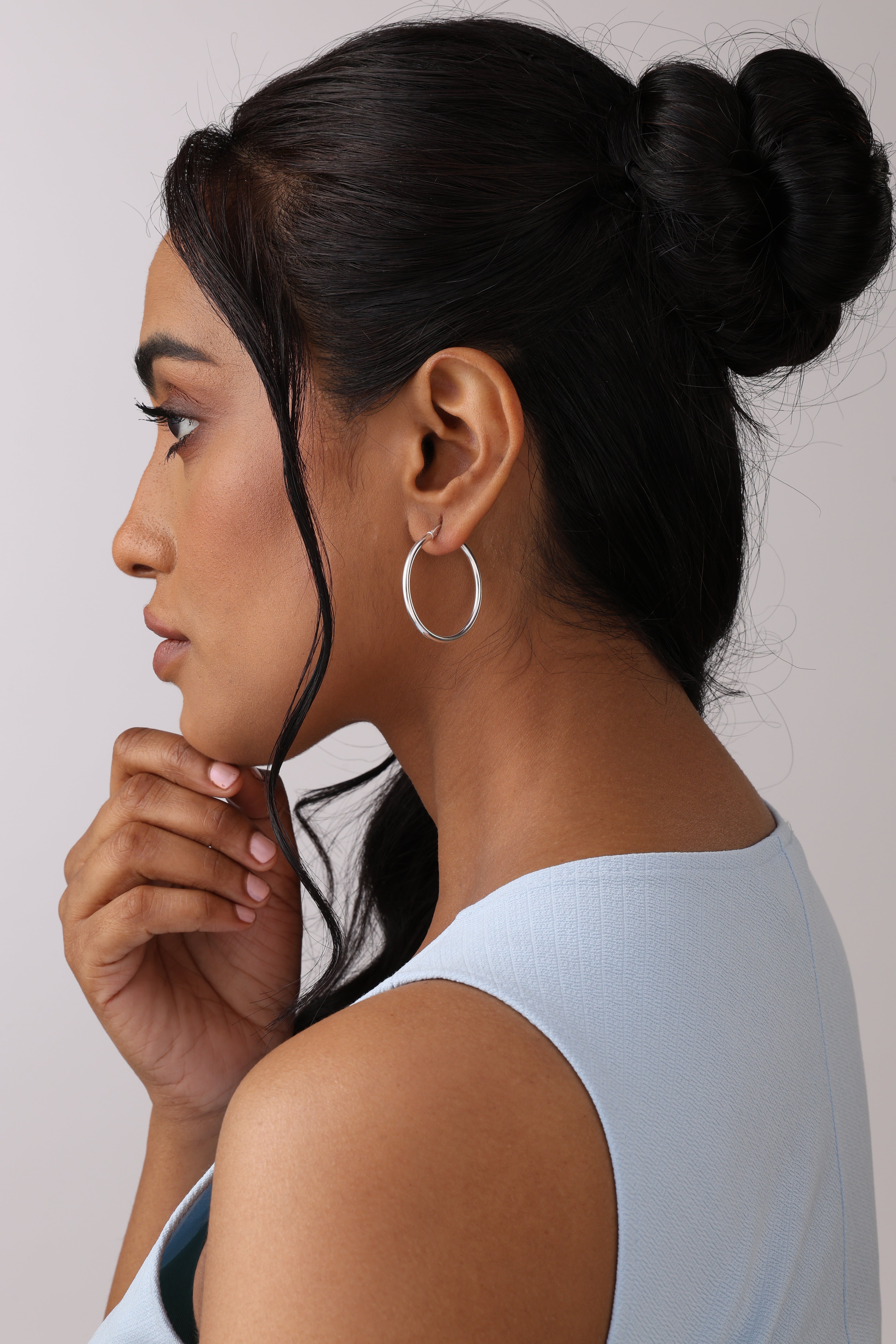 Italian Tube Click-Top Hoops 2.5mm