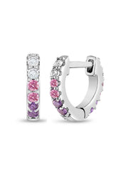 Isla Ombre CZ Kids' Huggie Hoops