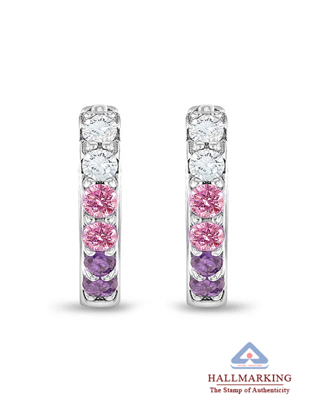 Isla Ombre CZ Kids' Huggie Hoops