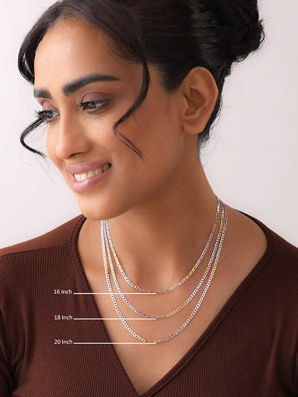 Italian Tricolor Mariner Link Chain