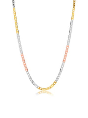 Italian Tricolor Mariner Link Chain