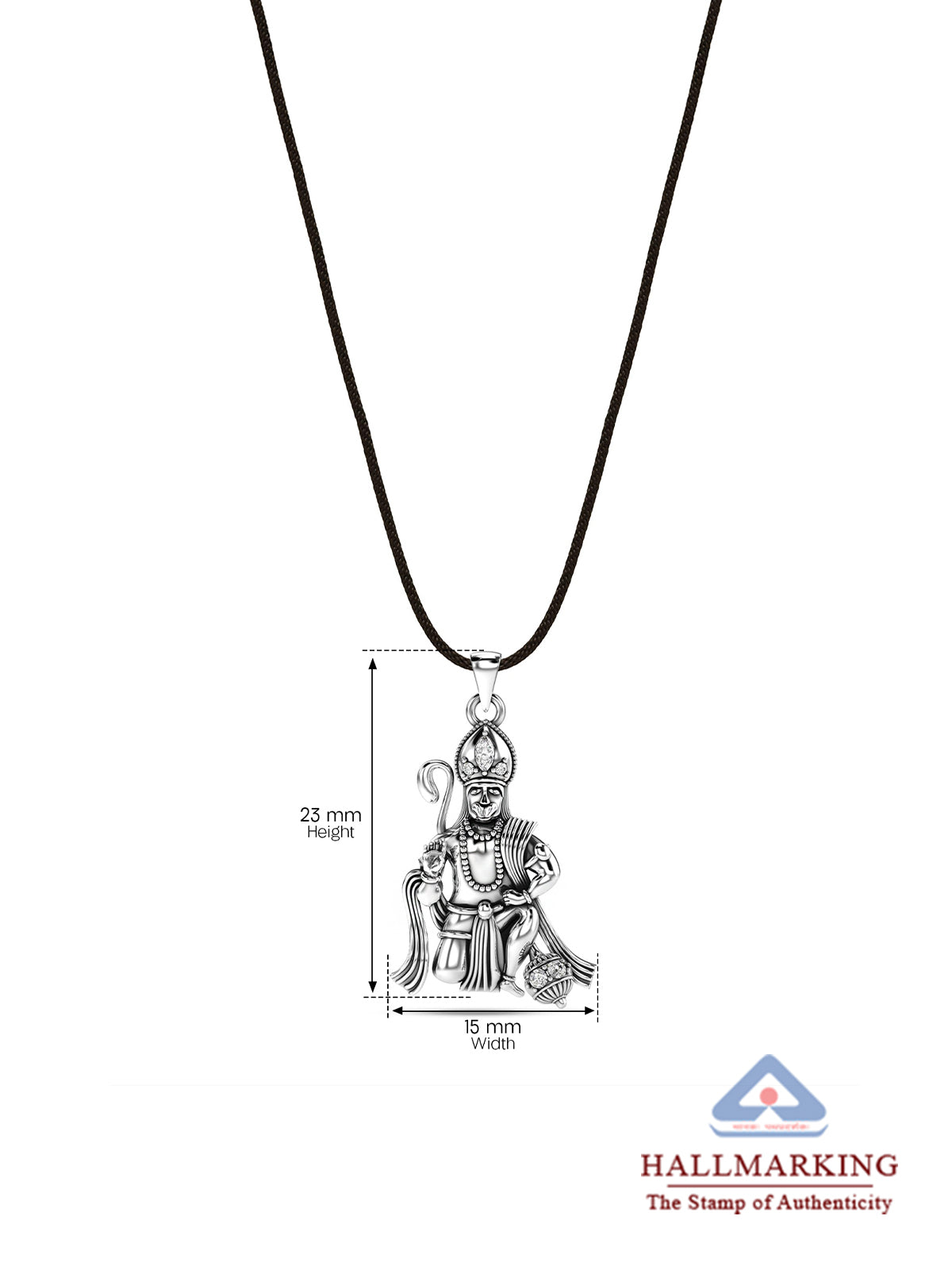 Lord Hanuman Cord Pendant