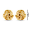 925 Sterling Silver Love Knot Stud Earring and Pendant Necklace Set for Women