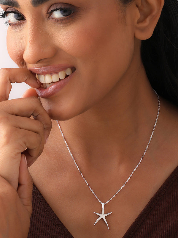 StarFish Mother of Pearl Contemporary Necklace