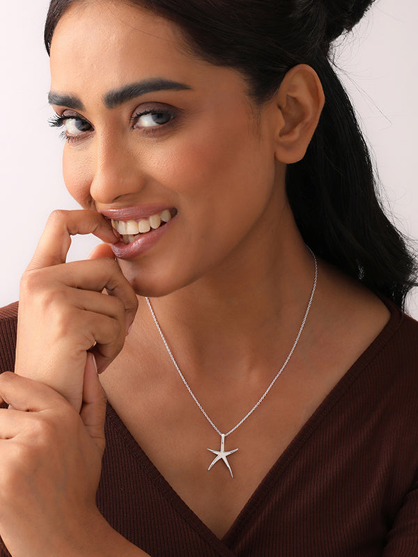 StarFish Mother of Pearl Contemporary Necklace