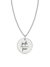 Faith Over Fear Message Necklace