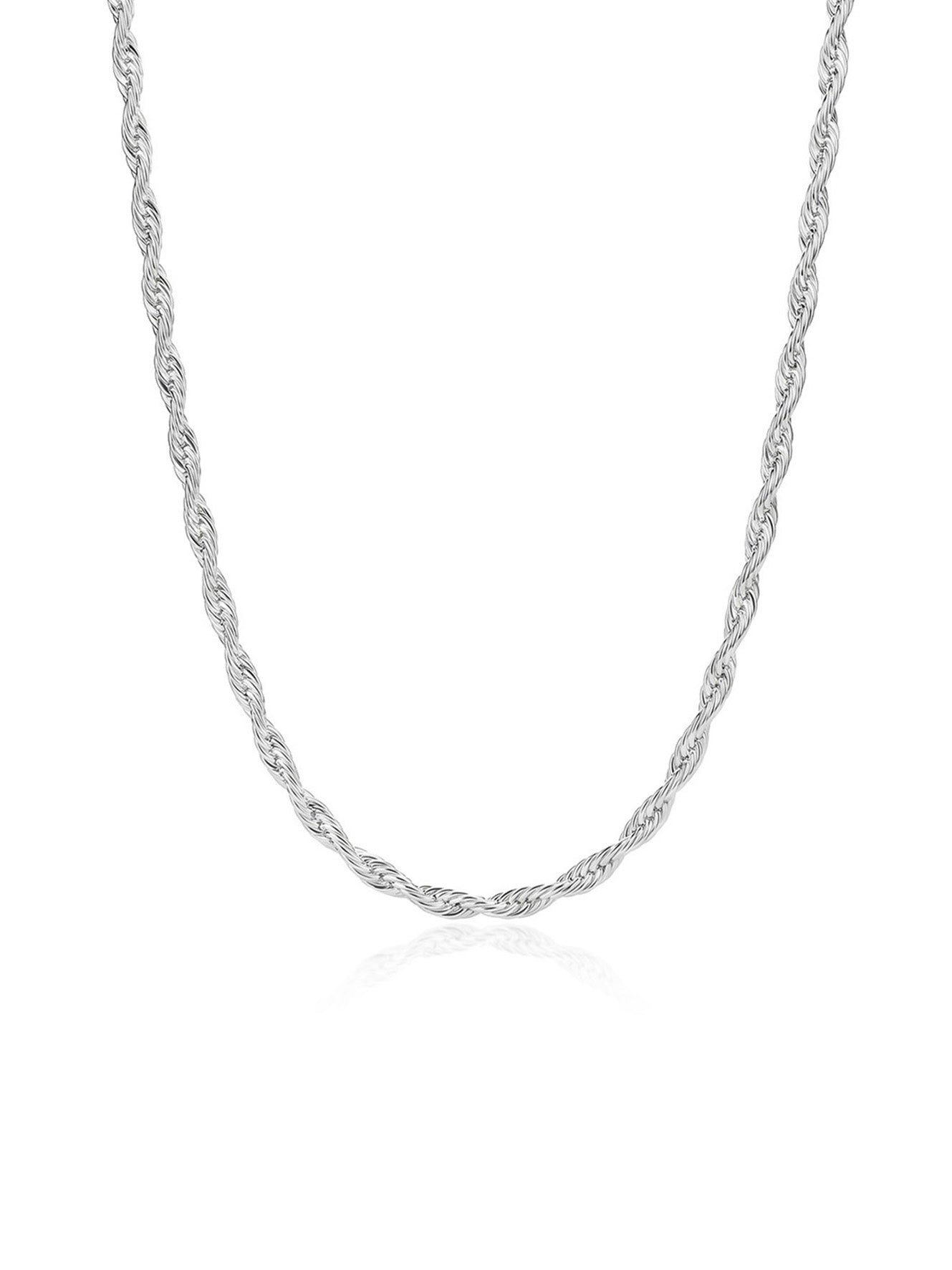 Silver Long Chain Necklace