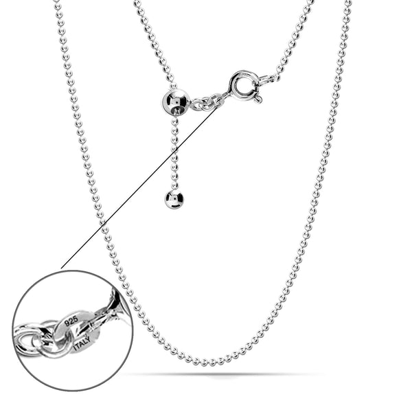 Sterling silver ball chain necklace 24 inch 2025