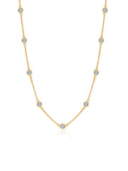 Flash Gold Station Necklace