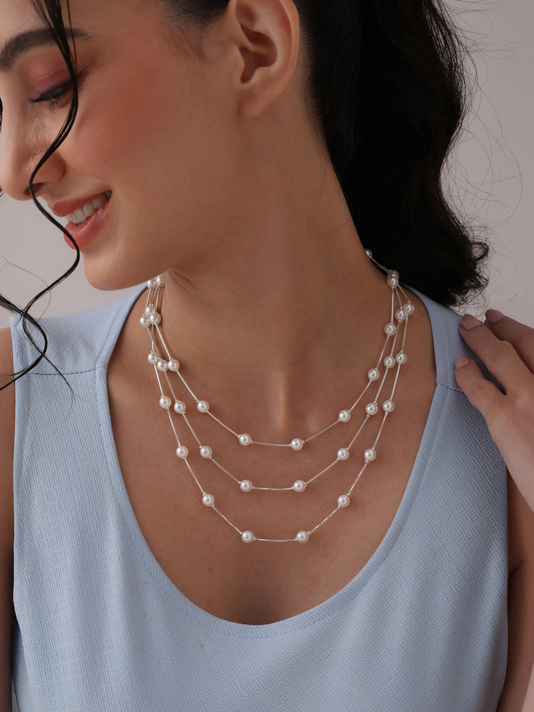 Italian Pearl Station Chain