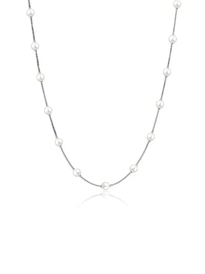 Perla Pearl Station Women's Chain Necklace