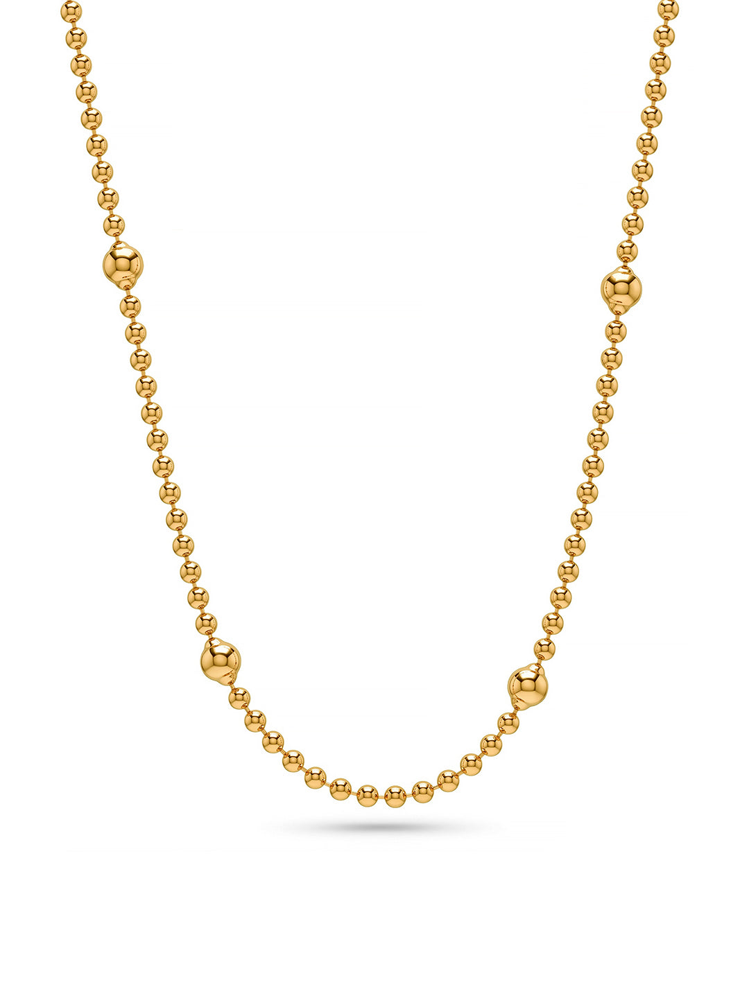 14K Gold-Plated Luminosa Bead Necklace