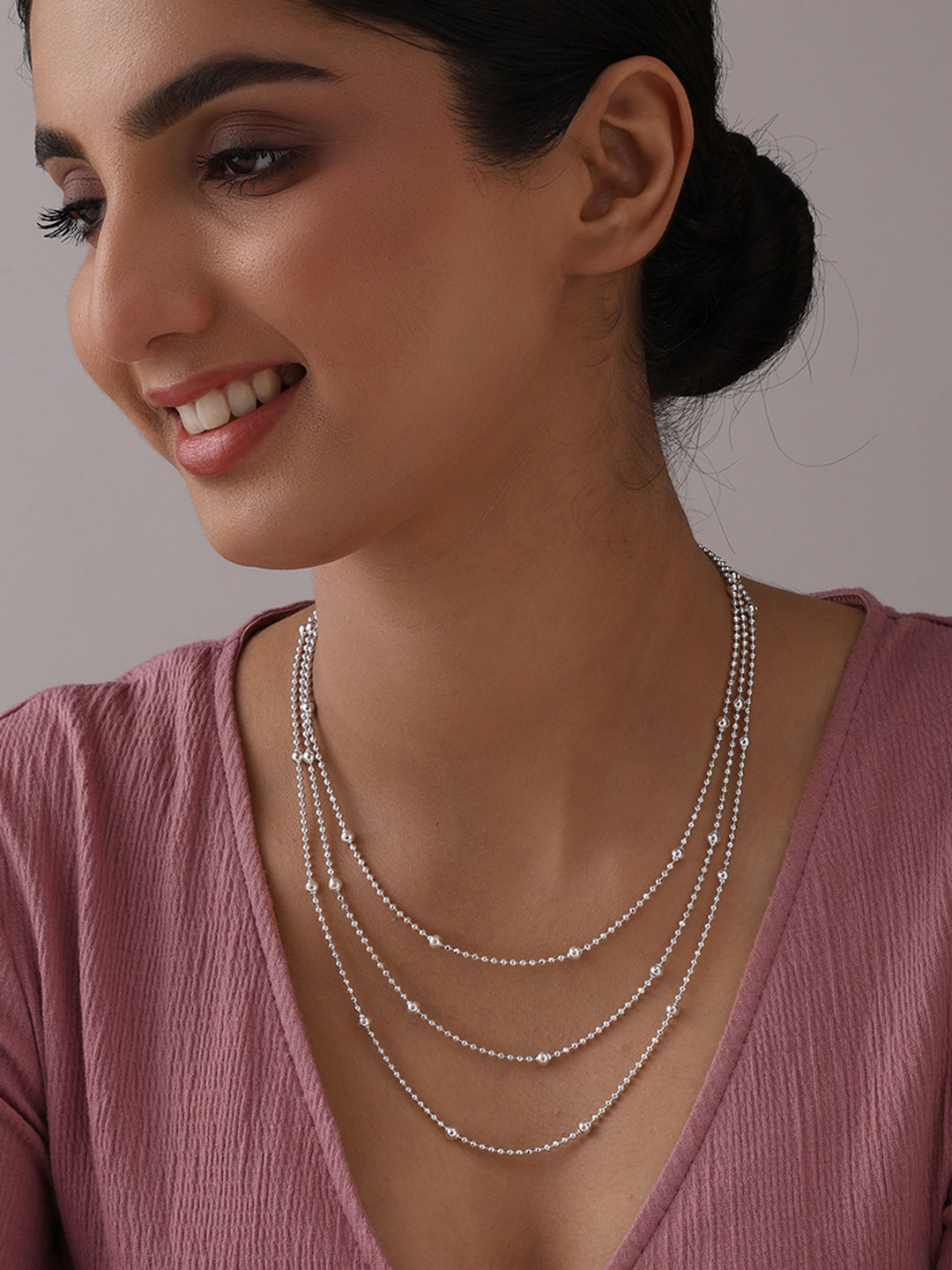 Italian Ball Bead Station Chain