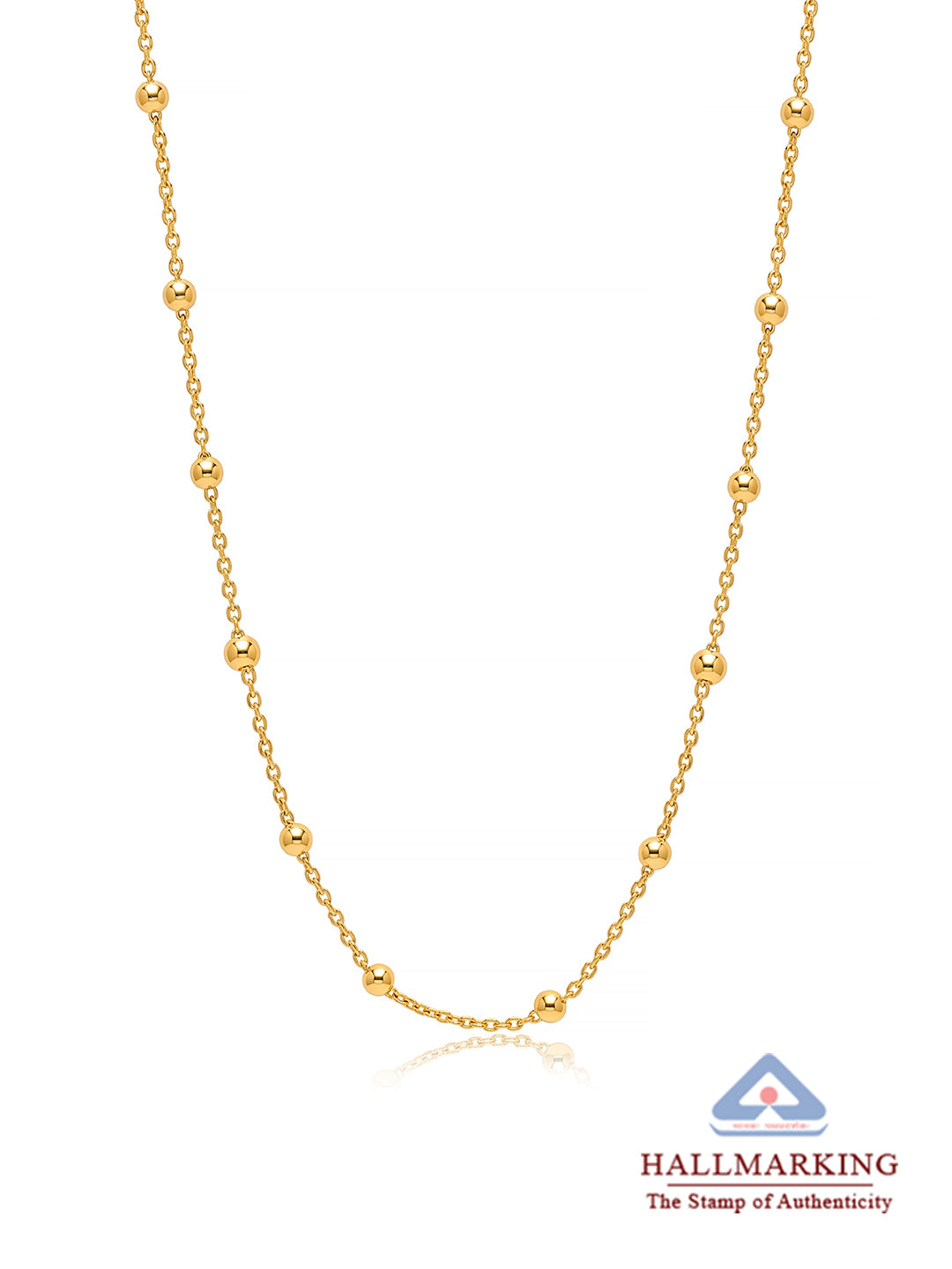 14K Gold-Plated Luminosa Bead Necklace
