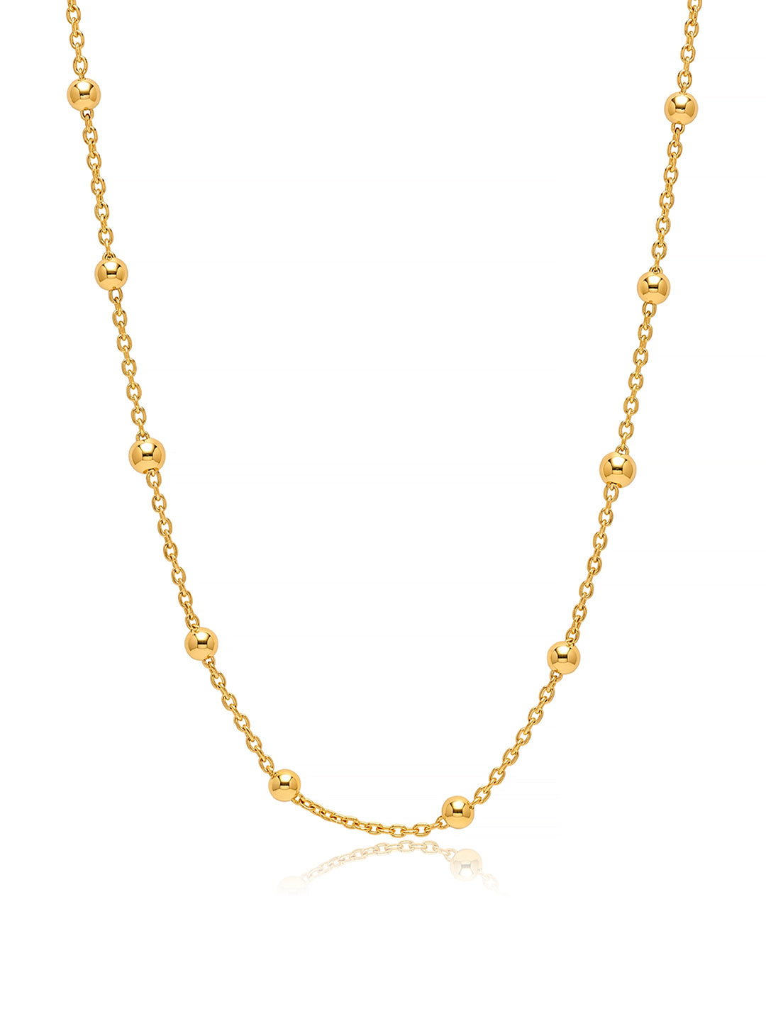 14K Gold-Plated Luminosa Bead Necklace