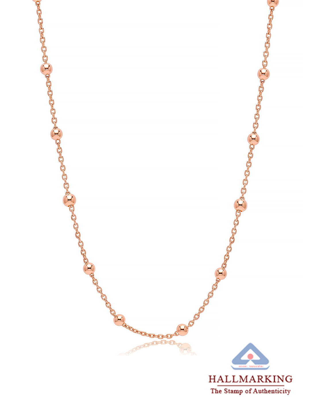 14K Rose Gold-Plated Luminosa Bead Necklace